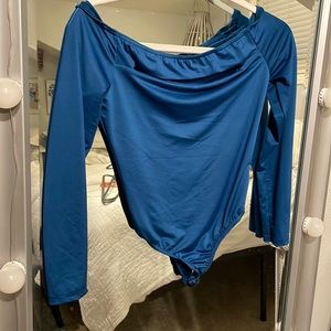 Blue bodysuit from nasty gal! Size 4